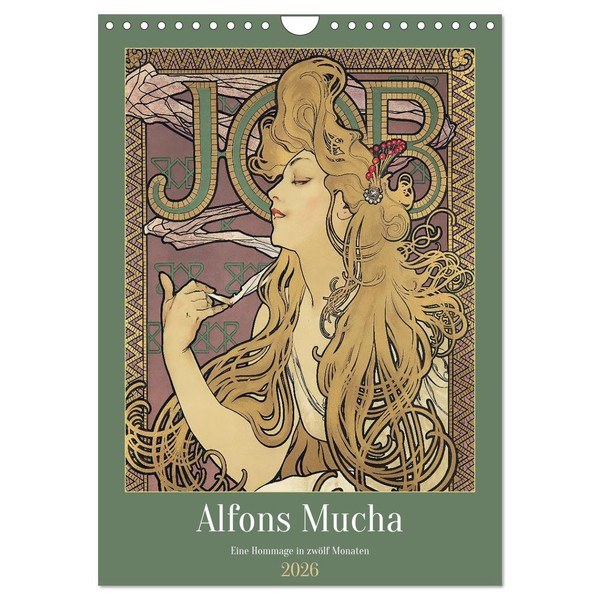 Alfons Mucha - Eine Hommage in zwölf Monaten (Wandkalender 2026