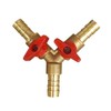 BesNPT 5/16" Hose Barb valve, Brass 3 Way Shut Off