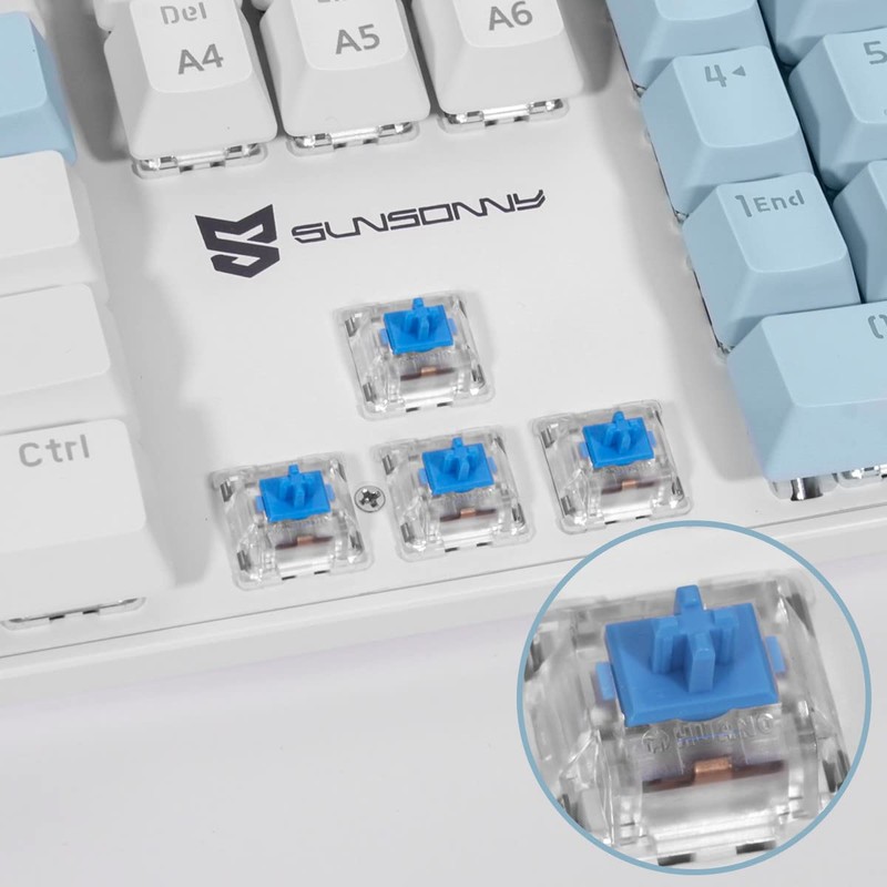 Merdia Mechanical Keyboard Gaming Keyboard | Blue Switch, Blue Color