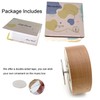 Edelweiss Music Box, Center Rotating 10cm Round Solid Wood Wind