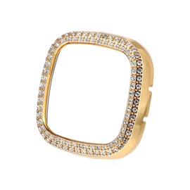 LALAFINA Protective Watch Case for Full Cover Electroplated Shell with Dual Row Diamonds Durable and Lightweight for Preventing Scratches and Damage