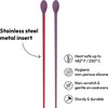 Carrotez Silicone Cooking Chopsticks, Long (12 inch) Reusable Chopsticks for