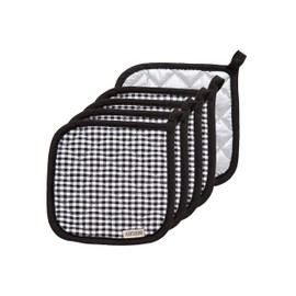 5 PCS Pot Holders for Kitchen, Cotton Potholers with Great Heat Resistance, Hot Pads, Trivets for Cooking and Baking Blue