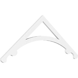 Ekena Millwork GPP060X023X100LEG Legacy Architectural Grade PVC Gable Pediments, 60"W x 22 1/2"H x 1"P (9/12) Pitch
