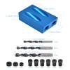 JIZZU 15 pieces angle drill guide drilling aid jig kit,