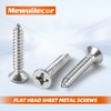 #4 x 5/8" Flat Head Sheet Metal Screws Phillips Drive