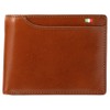 Milagro Wallet, Tamponato Leather, 21-Pocket Bi-fold Wallet, Braun