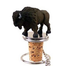 Conversation Concepts Buffalo Bottle Stopper (Brown)