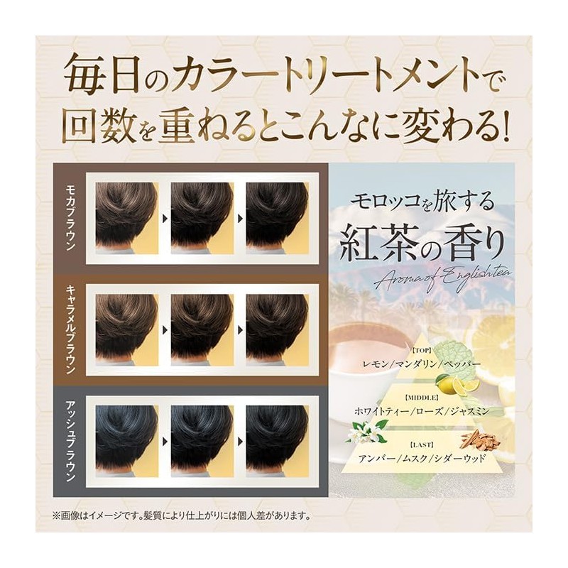 【Honey Dye】MEDULLA Color Treatment 160g White Hair Dye with Tea