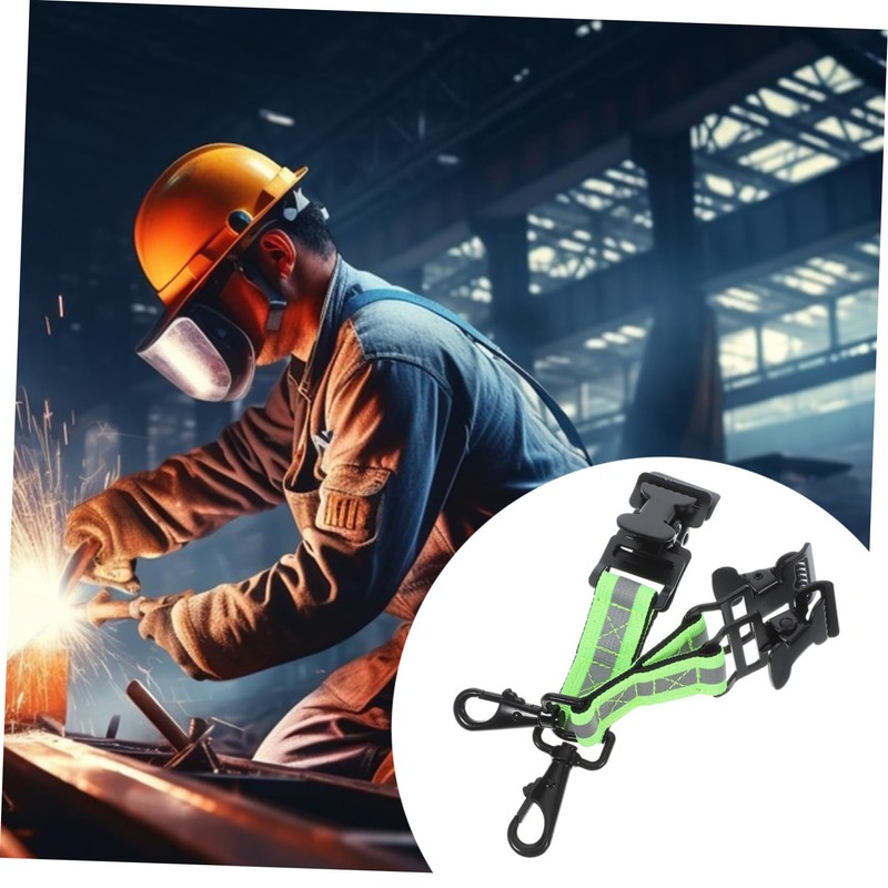 Hohopeti 2pcs Firefighter Glove Holder Straps Double Clasp Design Construction