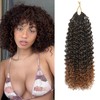 FLWAI Pre Looped Micro Kinky Curly Crochet Hair 8 Packs