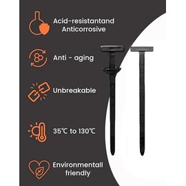 Nylon Universal Cable Tie Buckle- Heavy-Duty Self-Locking Tie Fasteners, Featuring A Pin And Button Design, Plastic Tie Tool Fasteners, Suitable For Repairing Various Automotive Body Parts(50pcs)