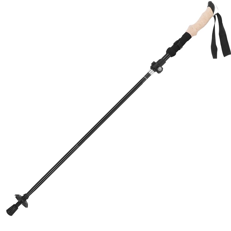 Telescopic Hiking Pole Portable Aluminum Alloy Folding Walking Stick for