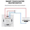 Acmerota Smart Immersion Heater Timer Switch White 40A WIFI Smart