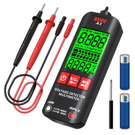 BSIDE Voltage Tester 3-Results Display Non-Contact Voltage Detector Pen, Integrated Multimeter, Dual Range AC 6V-1000V/90V-1000V Electrical Sensor V-Alert Live Wire Tester