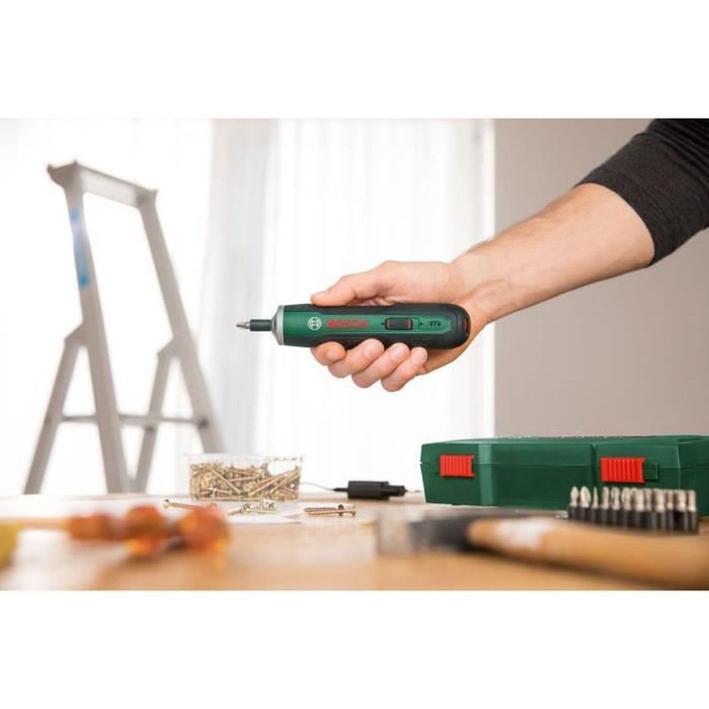 Bosch Cordless Screwdriver PushDrive (3.6 Volt, 32 bits, in storage