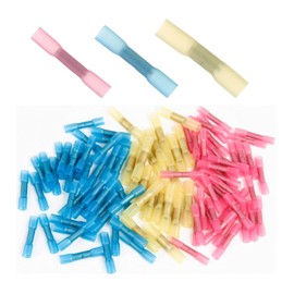 Shentian 100 Butt Connectors Assortment Shrinkable Hot Glue (40 Red / 40 Blue / 20 Yellow)