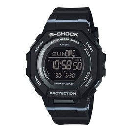 Casio G-Shock Step Tracker Black with Light Blue Digital Watch GMDB300-1