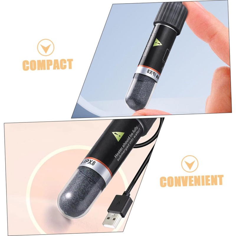 BESPORTBLE Mini USB Aquarium Heater Constant Temperature Control for Small