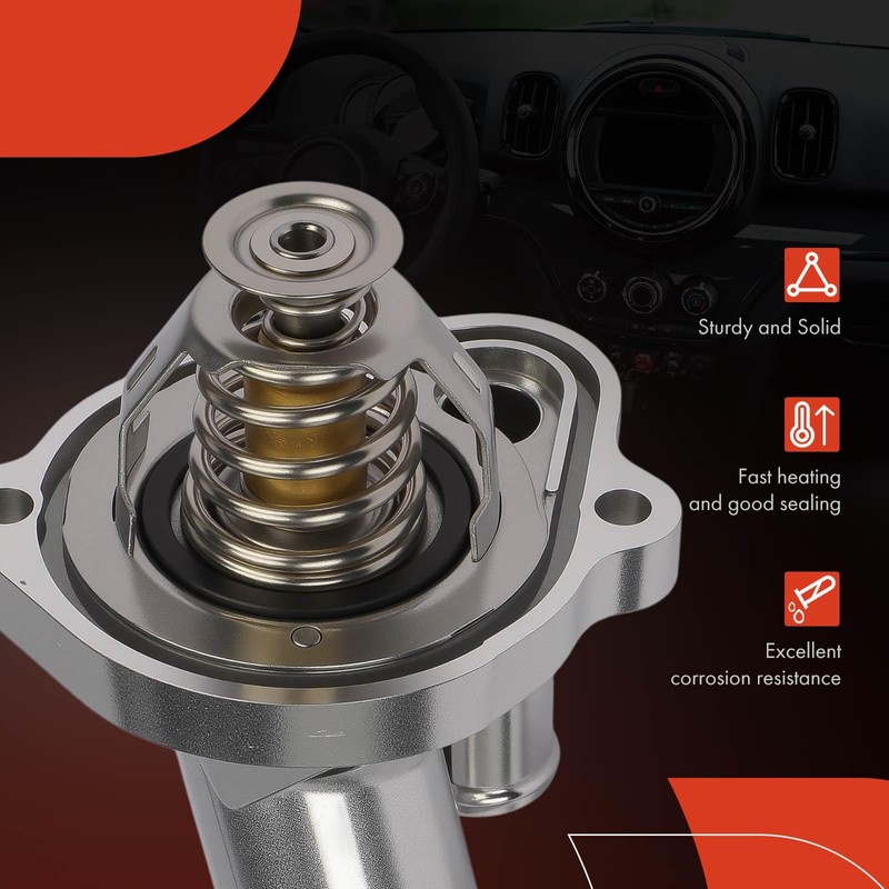A-Premium Engine Coolant Thermostat Housing Assembly Compatible with Ford Focus
