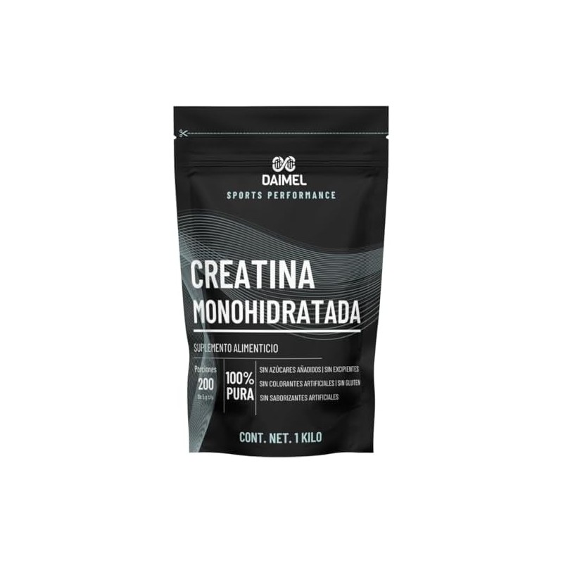 Daimel Creatina Monohidratada en Polvo 1 Kilo 200 Servicios 100%