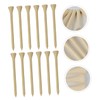 Kisangel 100pcs Bamboo Golf Tees Wooden Holders for Indoor and