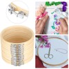 12Pcs Bamboo Embroidery Hoops Adjustable Cross Stitch Frame Circle Sewing