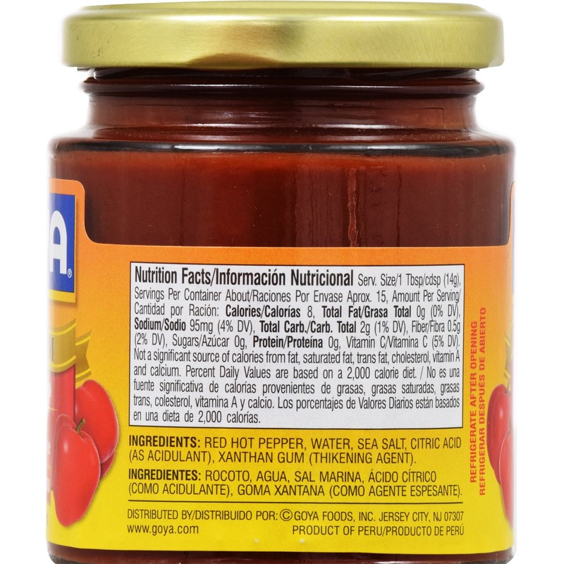 Goya Foods Aji Rocoto Red Hot Pepper Paste, 7.5 Ounce