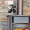 NETTA 4 Blade Woodburner Stove Fan - Silent Operation -