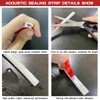 Silicone Seal, Weather Stripping Door Seal, Self-Adhesive D-Shaped Door Weather