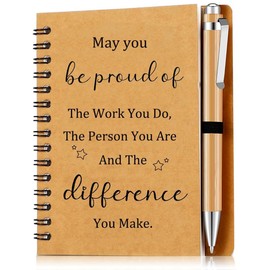 boocooberg Thank You Gifts For Colleagues,Leaving Gifts For Colleagues Women,Employee Appreciation Gifts,Teacher Gifts,Team Gifts For CoworkersNotepad Ballpoint Pen Kraft Notebook For Employees