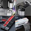 Anseom 24 Pieces Cable Combs, PC cable Extensions Organizer Computer