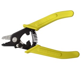 Jameson Tri-Hole Fiber Optic Cable Strippers - Precision Stripping Tool for 1.6-3mm Jackets, 600-900 Micron Buffer, and 250 Micron Glass Fiber - Ergonomic Grip, No-Nick Design