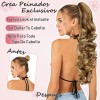 Extensiones Cabello Natural Clip Ondulado Coleta De Cabello