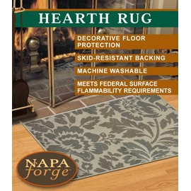 Pilgrim Home and Hearth 19469-1 Pilgrim 19649-1 Fireplace Hearth Rug, 46" 28", Beautiful