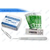 100 SCALPEL BLADES #15 + #15C 50/50 + SCALPEL HANDLE