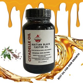 CITADELLE OIL 4 oz 100% PURE HAITIAN BLACK CASTOR OIL ORGANIC HAIR GROWTH
