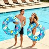 4 pcs Large Luau Pool Floats Inflatable Floaties Rings for