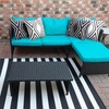Adabana Outdoor Waterproof Throw Pillow Covers Set of 2 Boho