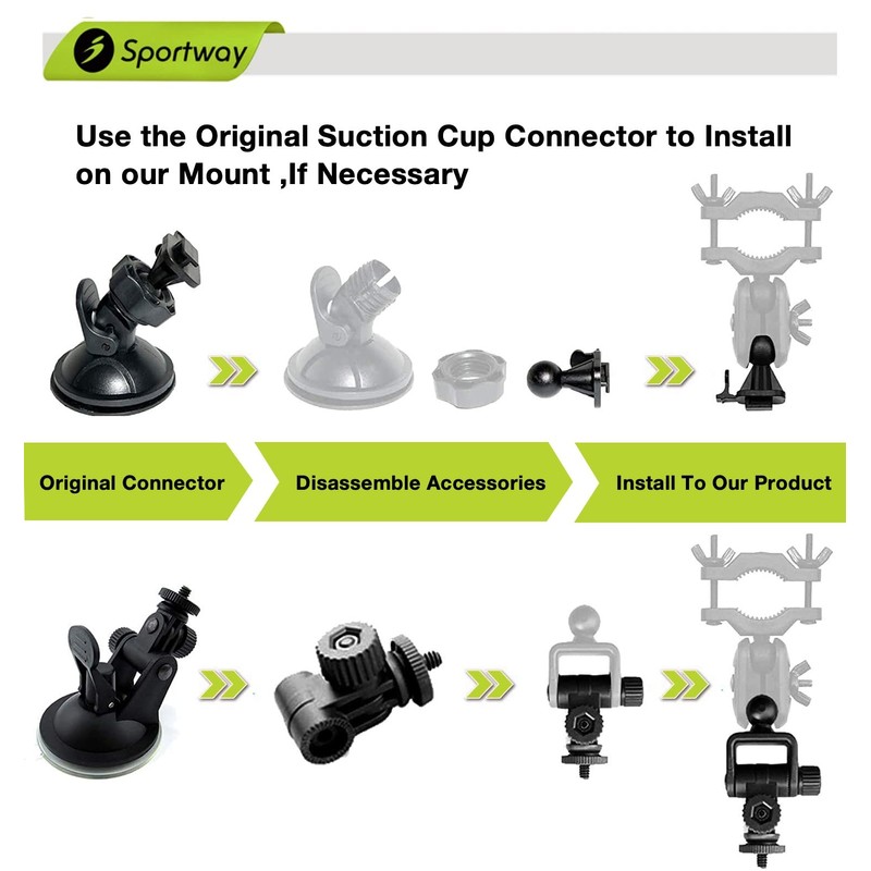 Sportway S80 Dash Cam mount, Dash Cam Mirror Mount Holder