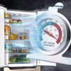 Fridge Thermometer, Stainless Steel, Pack of 6, Freezer Thermometer Indoor,