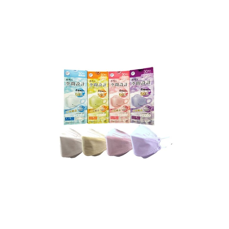 HADARIKI KF94 Space Design Mask, Cherry Pink, 30 Sheets per