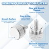 MECCANIXITY 6 Pcs 6#32 Knurled Thumb Screw Computer Case Threaded