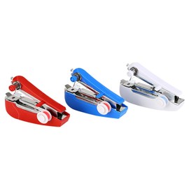 Operitacx 3pcs Mini Sewing Machine Handheld Electric Fabric Compact Travel Sewing Kit for Women Girls Teens