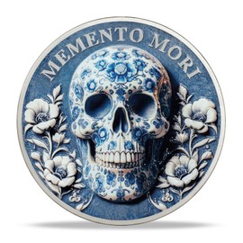 RYUKENLM Memento Mori Coin Skull Challenge Coins Stoic Reminder Token for Daily Stoic Practice Inspirational Stoicism Gifts