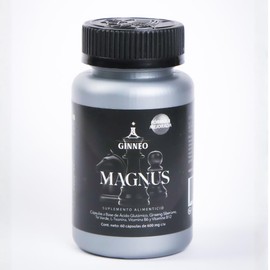 Magnus | Energía y Claridad – Ácido Glutámico, Té Verde, L-Teanina, Vitaminas B6 y B12 – Suplemento Premium Vegano – 60 Cápsulas, 600mg c/u