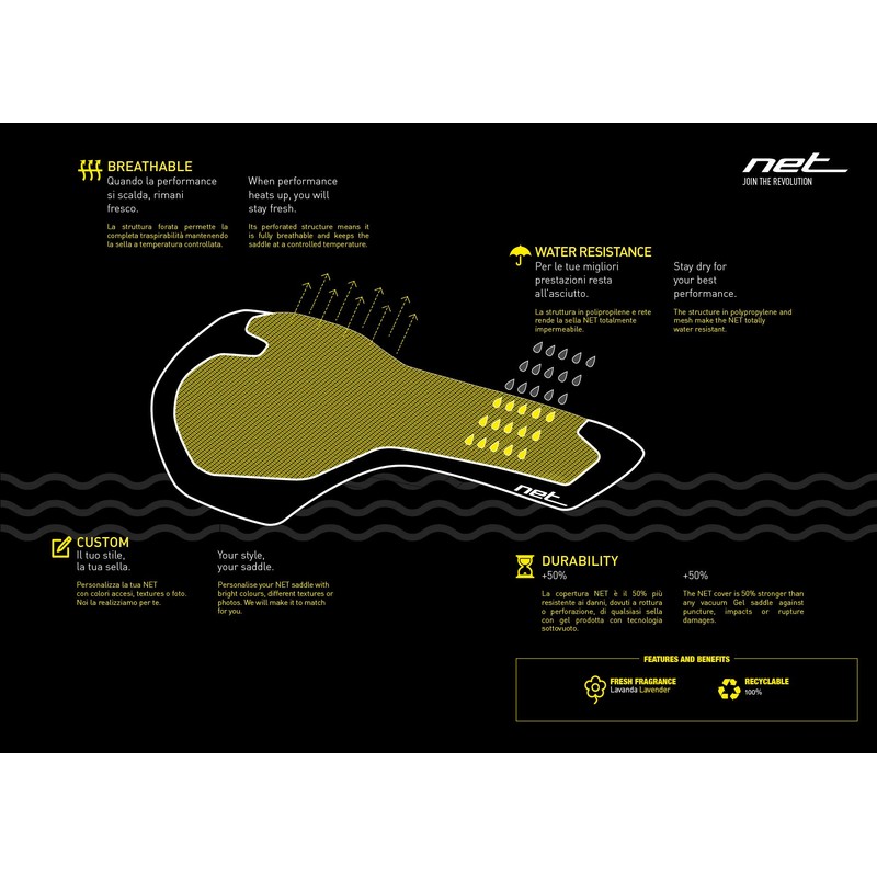 Net Unisex – Erwachsene 1963 Sättel, Schwarz, Einheitsgröße