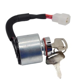 66101-55200 66101-55202 Ignition Switch Compatible with Kubota ZD18 ZD21 ZD25F ZD28 BX1500D BX1800D BX1830D BX2200D BX2230D BX22D BX23D G2160 G2460G TG1860 G1700 G1800 G1900 G2000 with 2 Keys
