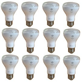GE Relax 12-Pack 45 W Equivalent Dimmable Soft White R20 LED Light Fixture Light Bulbs