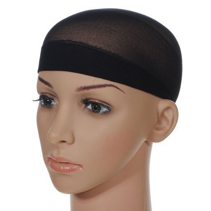 OMORFIEER Unisex Stocking Wig Cap Snood Mesh Natural Black Wig